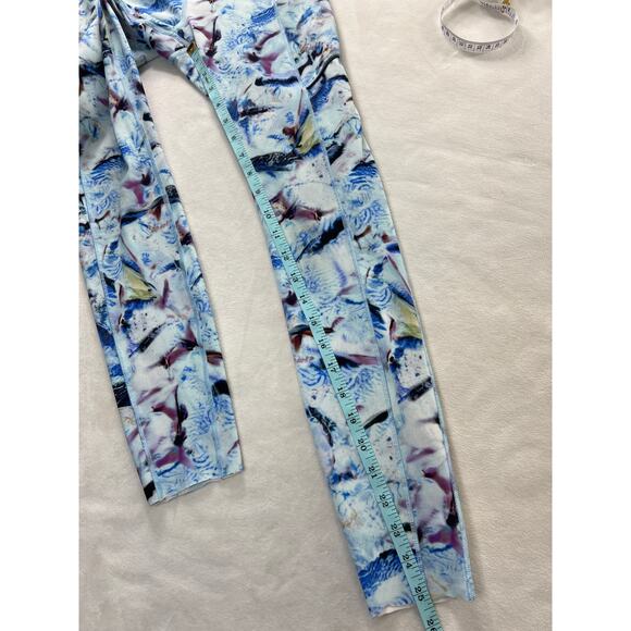 Lululemon Womens Speed Up Luxtreme Legging Hip Pockets Multi Blue 4 Fitness Gym - Picture 7 of 7